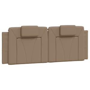 Postel Viana s matrací cappuccino 140 x 190 cm umělá kůže - obrázek 5