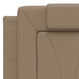 Postel Viana s matrací cappuccino 140 x 190 cm umělá kůže - obrázek 7