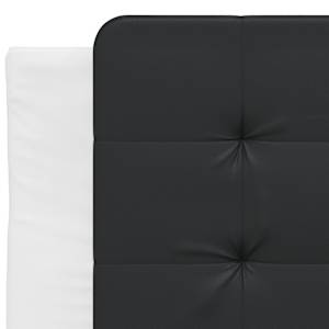 Rám postele bez matrace Zadar bílá a černá 90 x 200 cm umělá kůže - obrázek 7