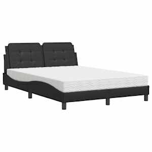 Rám postele bez matrace Zadar černá 140 x 190 cm umělá kůže - obrázek 2