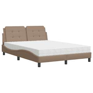 Rám postele bez matrace Zadar cappuccino 140 x 190 cm umělá kůže - obrázek 2