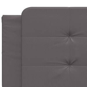 Postel s matrací Zadar šedá 200 x 200 cm umělá kůže - obrázek 7