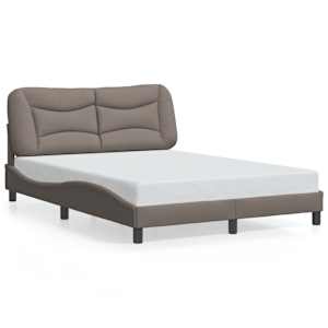 Rám postele s LED bez matrace Hvar Taupe 120x200 cm Látka - obrázek 5