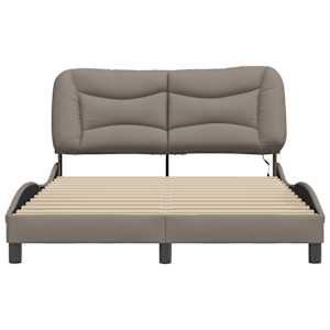 Rám postele s LED bez matrace Hvar Taupe 120x200 cm Látka - obrázek 6
