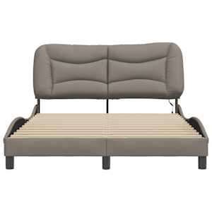 Rám postele s LED bez matrace Hvar Taupe 140x190 cm Látka - obrázek 5
