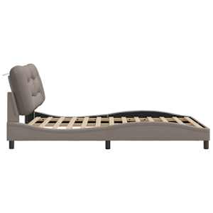 Rám postele s LED bez matrace Hvar Taupe 140x190 cm Látka - obrázek 7