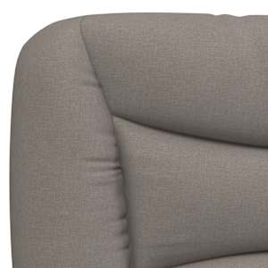Rám postele s LED bez matrace Hvar taupe 200 x 200 cm textil - obrázek 11