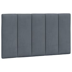 Rám postele s LED osvětlením bez matrace Hanko tmavě šedý 90 x 190 cm samet - obrázek 10