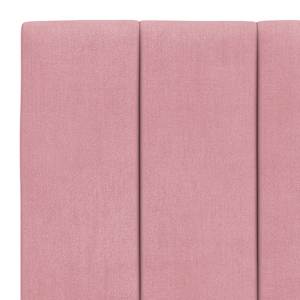 Posteljni okvir z LED brez vzmetnice Hanko roza 90x190 cm žamet - slika 11