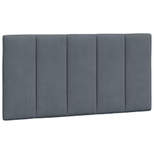 Rám postele s LED osvětlením bez matrace Hanko tmavě šedý 100 x 200 cm samet - obrázek 10