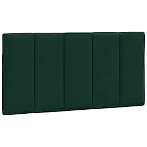 Rám postele s LED osvětlením bez matrace Hanko tmavě zelený 100 x 200 cm samet - obrázek 10