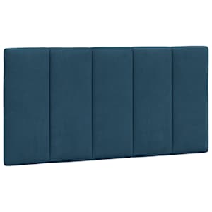 Rám postele s LED osvětlením bez matrace Hanko modrý 100 x 200 cm samet - obrázek 10
