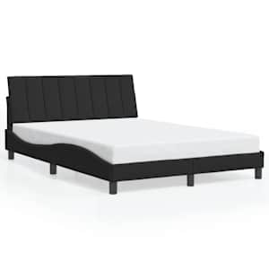 Rám postele s LED osvětlením bez matrace Hanko černý 120 x 200 cm samet - obrázek 5