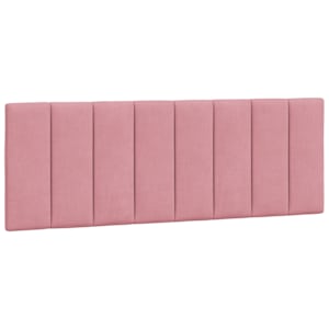Rám postele s LED osvětlením bez matrace Hanko růžový 120 x 200 cm samet - obrázek 10