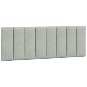Rám postele s LED osvětlením bez matrace Hanko světle šedý 140 x 190 cm samet - obrázek 10