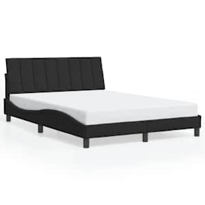 Rám postele s LED osvětlením bez matrace Hanko černý 140 x 190 cm samet - obrázek 5