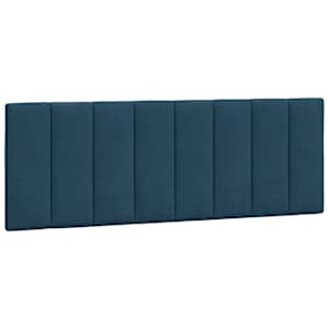 Rám postele s LED osvětlením bez matrace Hanko modrý 140 x 190 cm samet - obrázek 10
