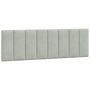 Rám postele s LED osvětlením bez matrace Hanko světle šedý 160 x 200 cm samet - obrázek 10