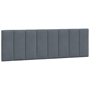 Rám postele s LED osvětlením bez matrace Hanko tmavě šedý 160 x 200 cm samet - obrázek 10
