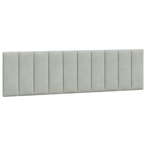 Rám postele s LED osvětlením bez matrace Hanko světle šedý 180 x 200 cm samet - obrázek 10