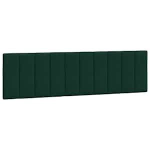 Rám postele s LED osvětlením bez matrace Hanko tmavě zelený 180 x 200 cm samet - obrázek 10