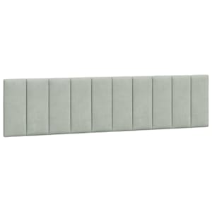 Rám postele s LED osvětlením bez matrace Hanko světle šedý 200 x 200 cm samet - obrázek 10