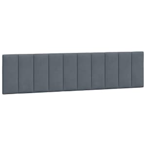 Rám postele s LED osvětlením bez matrace Hanko tmavě šedý 200 x 200 cm samet - obrázek 10