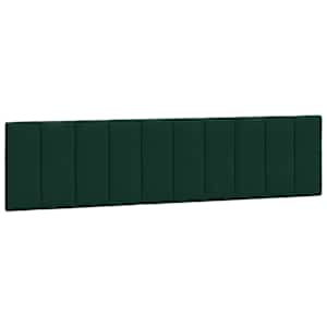 Rám postele s LED osvětlením bez matrace Hanko tmavě zelený 200 x 200 cm samet - obrázek 10