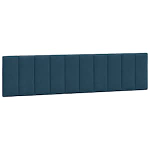Rám postele s LED osvětlením bez matrace Hanko modrý 200 x 200 cm samet - obrázek 10
