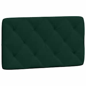 Rám postele s LED bez matrace tmavě zelený 80 x 200 cm samet - obrázek 9