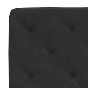 Rám postele s LED bez matrace černý 180 x 200 cm samet - obrázek 10
