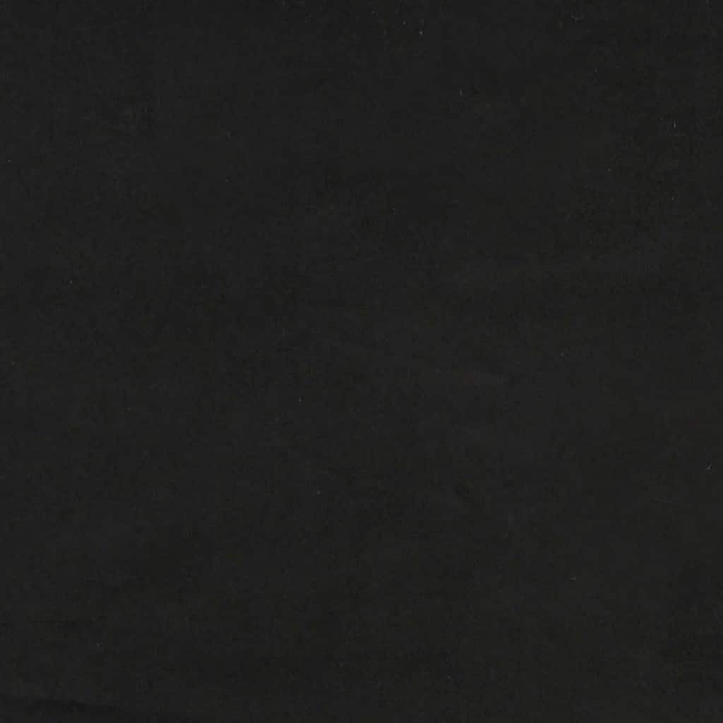 Rám postele s LED bez matrace černý 200 x 200 cm samet - obrázek 14