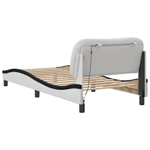 Rám postele s LED bez matrace Hvar bílý a černý 90x190 cm - obrázek 9