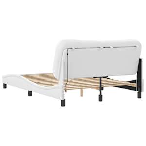 Rám postele s LED bez matrace Hvar bílý 140 x 190 cm - obrázek 9