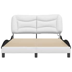 Rám postele s LED bez matrace Hvar bílý a černý 140x190 cm - obrázek 6