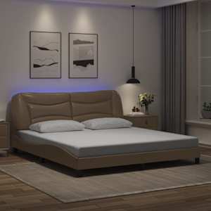 Rám postele s LED bez matrace Hvar cappuccino 180x200 cm - obrázek 1