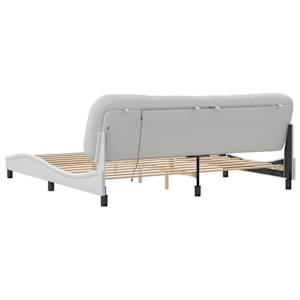 Rám postele s LED bez matrace Hvar bílý 200 x 200 cm - obrázek 10