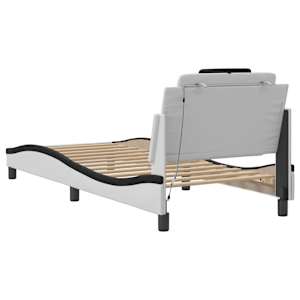 Rám postele Viana s LED bez matrace bílý a černý 90x190 cm - obrázek 10