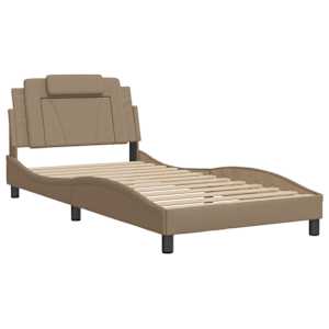 Rám postele Viana s LED bez matrace cappuccino 100 x 200 cm - obrázek 3