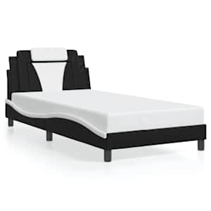 Rám postele Viana s LED bez matrace černý a bílý 100x200 cm - obrázek 5