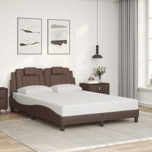 Rám postele Viana s LED bez matrace hnědý 140 x 190 cm - obrázek 4