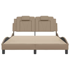 Rám postele Viana s LED bez matrace cappuccino 140 x 190 cm - obrázek 6