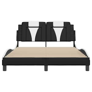 Rám postele Viana s LED bez matrace černý a bílý 140x190 cm - obrázek 6