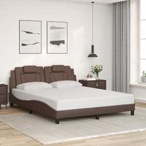 Rám postele Viana s LED bez matrace hnědý 160 x 200 cm - obrázek 4