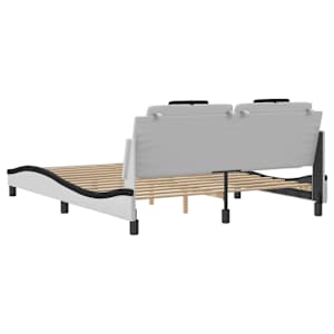 Rám postele Viana s LED bez matrace bílý a černý 160x200 cm - obrázek 10