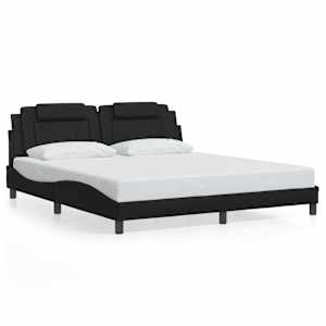 Rám postele Viana s LED bez matrace černý 180 x 200 cm - obrázek 5