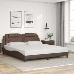 Rám postele Viana s LED bez matrace hnědý 180 x 200 cm - obrázek 4