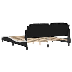Rám postele Viana s LED bez matrace černý a bílý 180x200 cm - obrázek 10