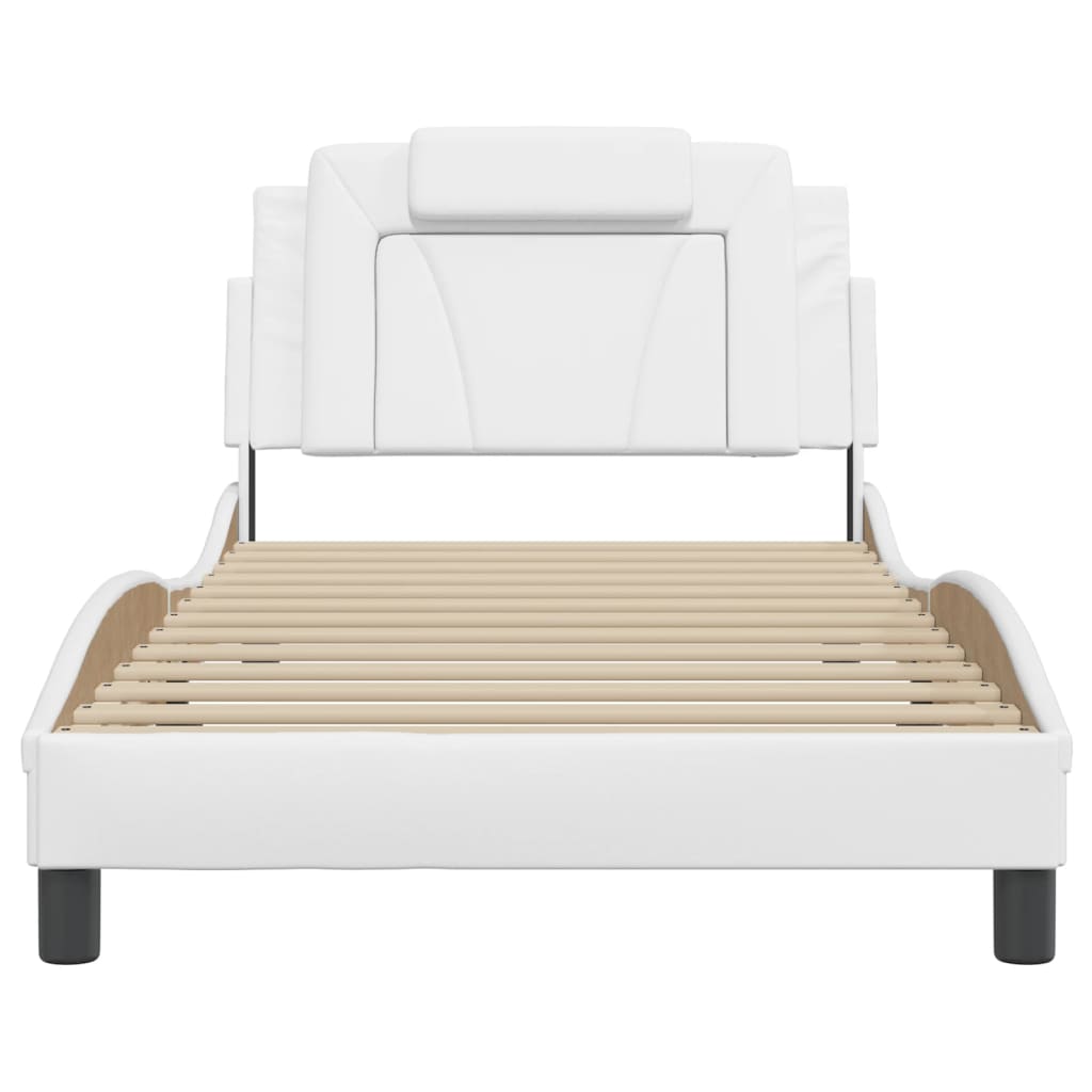 Bedframe "Viana" met LED zonder matras wit 100x203 cm - Afbeelding 6