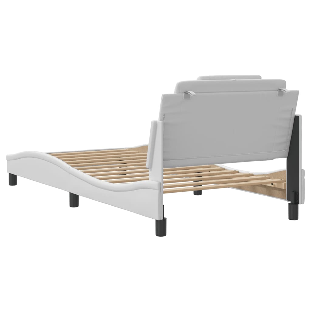 Bedframe "Viana" met LED zonder matras wit 100x203 cm - Afbeelding 10